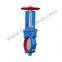 FRZ73PU Polyurethane PU Seated Bi Directional Knife Gate valve For Abrasive Slurry