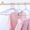 Non Slip Space Saving Fabric Braided Cord Wrapped Metal Wire Hangers With Rope Covered For Clothes