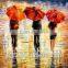 100%handmade beautiful knife oil painting