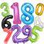 Foil Globus Large Number Balloon 0123456789 De Numeros Helium Balloons for Birthday Party Supplies Decorations
