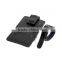 Black leather luggage tag as gift