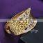 ladies fashion bracelet leopard stylist crystal 18k gold filled cuff bangle