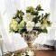 Classical gardenia decorative floral household act the role ofing is tasted The simulation flower silk flowers The table flowers