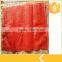 red Tubular mesh bag for vegetables