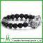 Hot selling turkey men bracelet natural onyx bead bracelet Alibaba online wholesale black matte bracelet