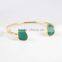 Fashion howlite turquoise adjustable bangle bracelet jewelry