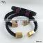 Semicircle Shape Python Cord Leather Bracelet Genuine Black Red Exotic Leather Skin Men Cuff Customized Bangle Leather