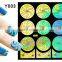 2016 colorful pvc french hollow nail stencil sticker