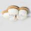 Romantic bamboo lamp wood shade led ceiling light