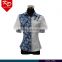 latest unique design new model shirts printed flower short sleeve white shirts for women