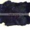 tanned rabbit fur skin, dyed color