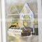 Acrylic Window Bird Feeder House with Sliding Feed Tray