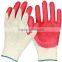 Nitrile coated work gloves rubber coated work cotton gloves