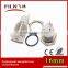 50pcs/lot 16mm diameter ring white LED 24V stainless steel latching metal flat push button switch