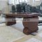 European style red granite bench for tombstones