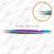 gradual change color tube eyelash tweezers