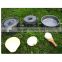 portable camping outdoor folding cooking pot pan