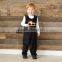 Boys Infant or Toddler Fall Brown Corduroy Longall Jon Jon Overall Appliqued
