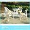 modern home furniture 4 seater glass dining table