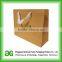 Customized reusable flat bottomsage green paper gift bags