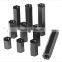 Hexagon black nylon column, flat head, two-way nylon column separation column, plastic sticks M3 M4