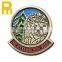 custom made metal name round pin badge with your own design rope