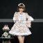Slim Pink Cotton Floral Lace Sweet Lolita Dress 81068