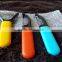 Silicone Handel 3-piece multipurpose peeler with Straight, Serrated, Julienne Blades