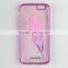 Perfect 3D printing electroplating feathers tpu phone case for iphone series