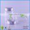 80ml Clear Screen Printing Straight-sided Glass Jars Containers With Silver Aluminum Lid