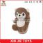 purchasing brown indoor slippers ICTI plush slippers factory hot selling ladies winter indoor plush slippers
