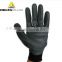 100% polyester oilproof 3/4 nitrile foam-coated knitted safety gloves