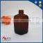 Plastic dropper square essential oil amber glass bottle