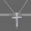 custom jewelry china precious stones layered Cross necklace                        
                                                Quality Choice