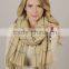 Yael New Fashion Winter Grid Blanket Tassel Scarf