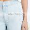 Quiet Color Midi Pants Frayed Denim Gauchos For 2016 Summer Women