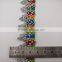multicolor chenille white snow style lantern yarn curtain silver trim lace