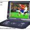2014 new portable dvd with 7-16ich screen, USB/GAME/FM function