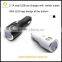 Wholesale 2.1A Dual USB LED Logo Design With Switch Button Phone Car Charger