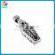 Horrific Gothic Openable Cross Stainless Steel Coffin Skeleton Pendant