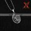 Best Price Stainless Steel Angel Silver Black Pendant Medal For Women