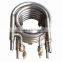 High anti-corrosion coaxial tube in tube heat exchanger for sea water fish pool
