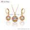 63736 Xuping new products on china market fashion accessory 18k gold zircon jewellry sets