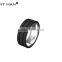 new design black tungsten wedding band with black plating carbon fiber ring