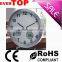 aluminumn wall clock with temperature and humidity ET8812TH