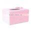 wholesale luxury PU leather hotel home use facial mini tissue box