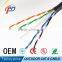 China supplier 23 awg 4 pairs copper / cca / ccs cat 6 outdoor cable