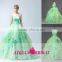 2015 L7-1 Latest design Real Sample mint green quinceanera dresses ball gowns