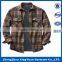 Custom flannel lined cotton mens shirts in Winter