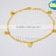 China Manufacture Stainless Steel Gold Charm Fashion Bracelet 2016
